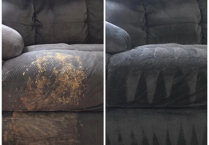 before after upholstery cleaning castaic ca